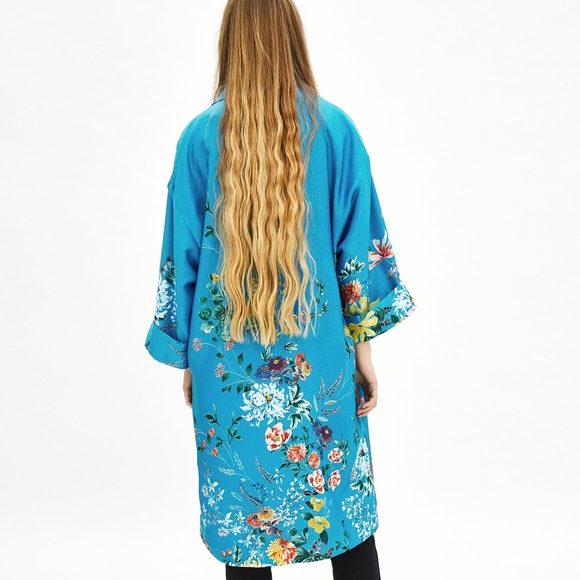 Zara Floral Print Kimono - Picture 7 of 8